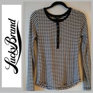 Lucky Brand Striped Long Sleeve Sweater